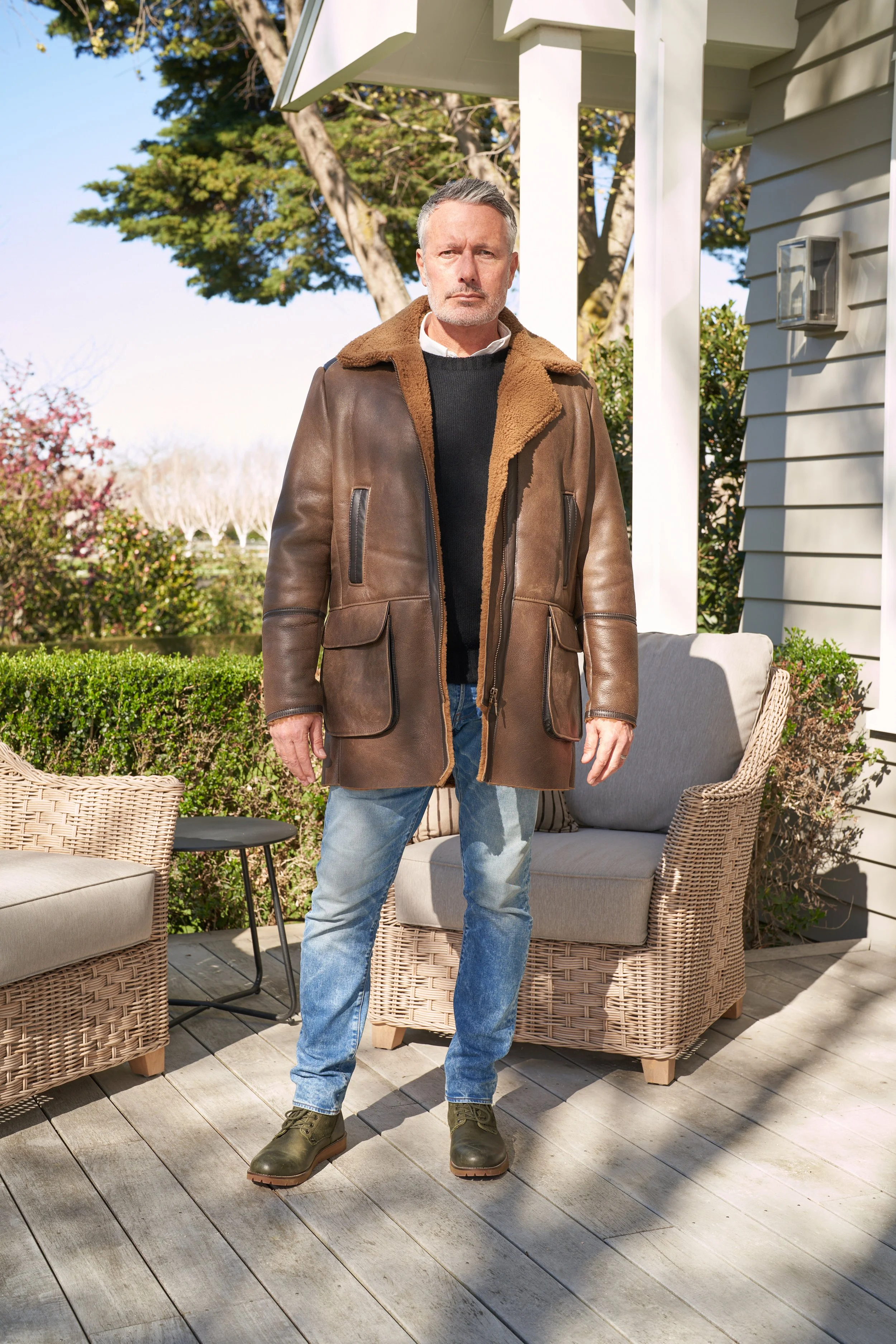 Knight of new zealand 肉厚 リアルムートンコート M Knight Of New Zealand ムートンコート 超極上品 Leather — Knight of